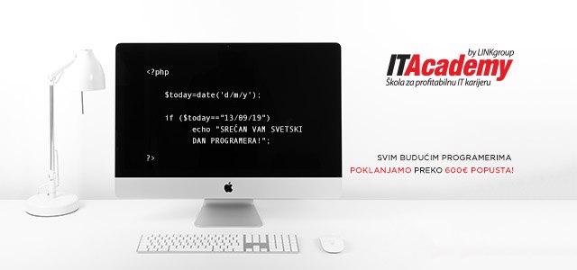 ITAcademy vam za Dan programera poklanja preko 600€ popusta