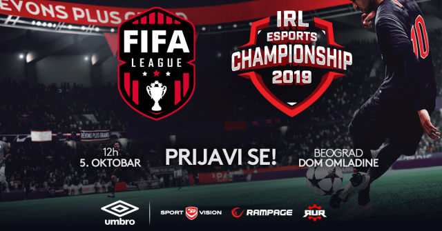 FIFA19 turnir – Dom Omladine Beograd 5.10.2019!