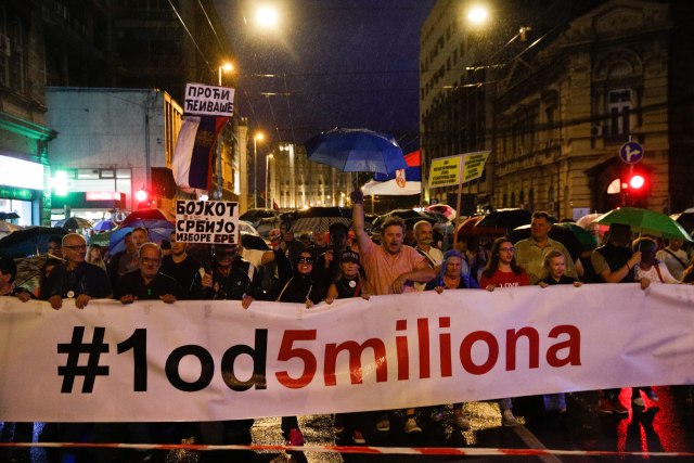 Održan 42. protest "Jedan od pet miliona"