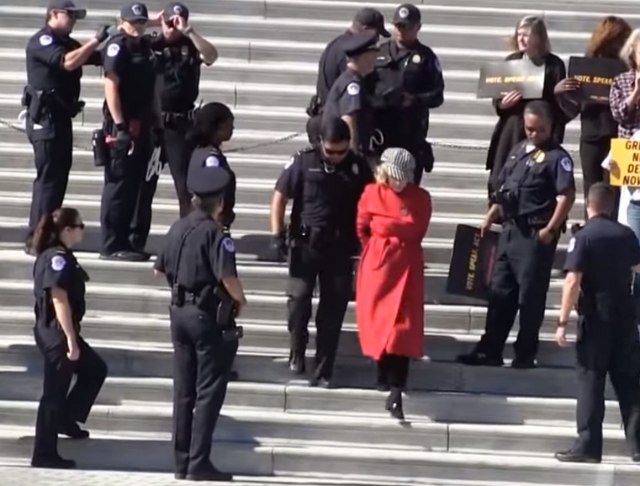Slavna glumica uhapšena na stepenicama američkog Kongresa VIDEO