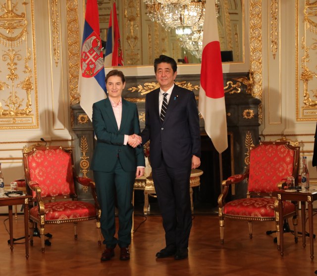 Brnabićeva sa Abeom: Srbija najvažniji partner Japana na Zapadnom Balkanu VIDEO