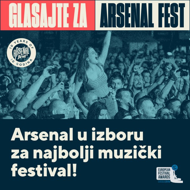 Arsenal fest u trci za Evropsku festivalsku nagradu