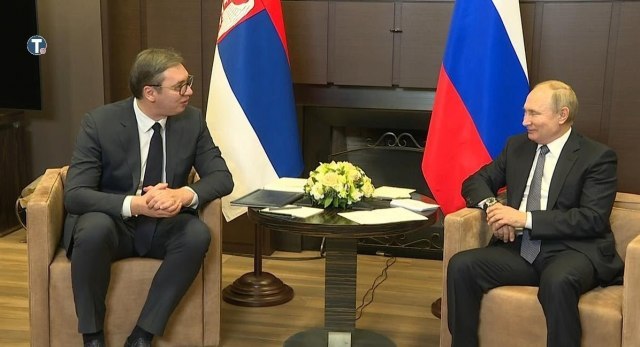Vucic and Putin in Sochi: 