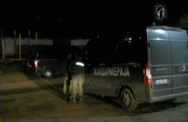Police and gendarmerie members in the village near Oresac - search is underway VIDEO