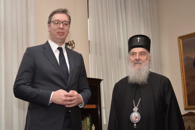 Završen sastanak Vučića i patrijarha Irineja