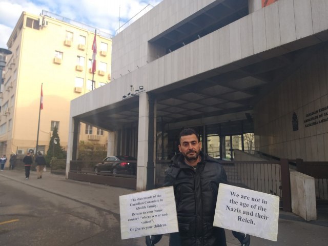 Amran Kalifa počeo štajk glađu ispred kanadske ambasade u Beogradu