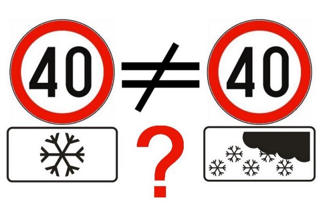 Da li i vas zbunjuje ovaj "zimski" saobraæajni znak?