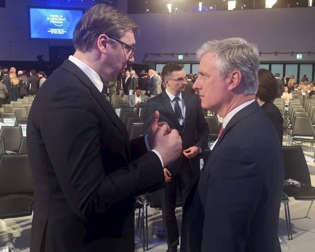 Vucic spoke to O'Brien in Davos