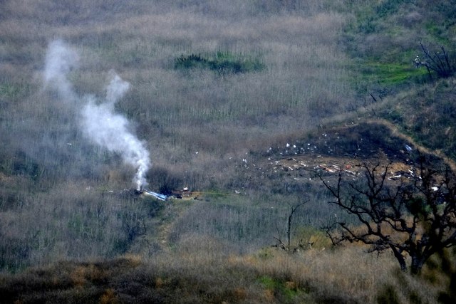 Devet osoba poginulo u padu Brajantovog helikoptera