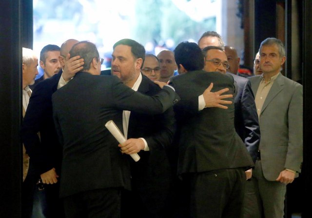 Šestorica bivših èlanova katalonske vlade došli u parlament na saslušanje