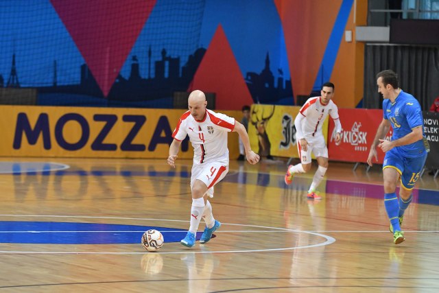 Futsal selekcija Srbije ubedljiva protiv Ukrajine
