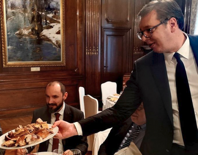 Vucic hosted lunch to mark Serbian National Day