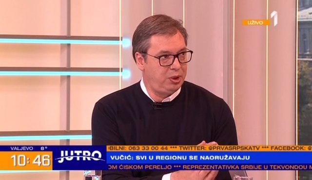 Vučić u nedelju od 9 sati na TV Prvoj