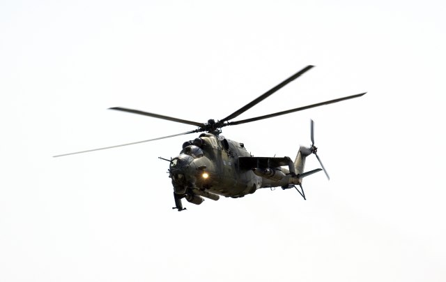 Srušio se vojni helikopter FOTO