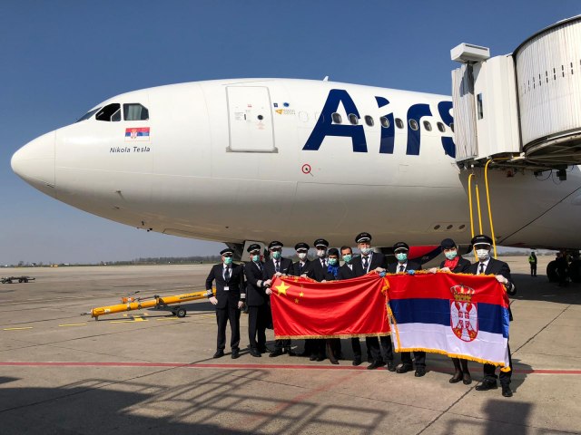 Stiže pomoæ: Avion Er Srbije na putu ka Kini FOTO