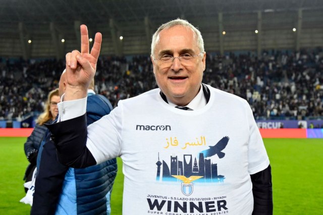 Predsednik Lacija optužio Juventus i Inter da su namestili utakmicu