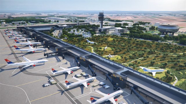 Modernizacija beogradskog aerodroma: Proširenje terminala, nova poletno-sletna staza FOTO
