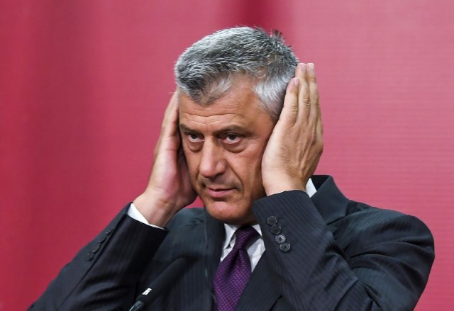 Thaci canceled a visit to Washington