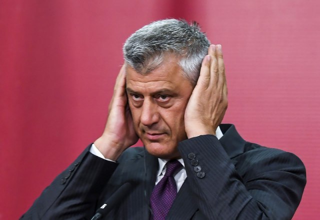Thaci's first post-indictment announcement: KLA PHOTO