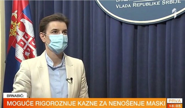 Brnabićeva: Sigurno je bilo propusta, nema sumnje; Moguće rigoroznije kazne za nenošenje maski VIDEO