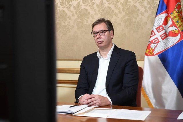 Vučić na video-samitu o KiM sa Merkel i Makronom