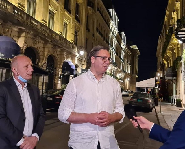 Vucic from Paris re: the Belgrade events: Thugs will be defeated, the masks fell off
