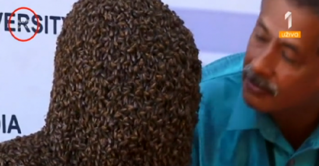 Ginisov rekorder: Držao pčele na glavi više od 4 sata