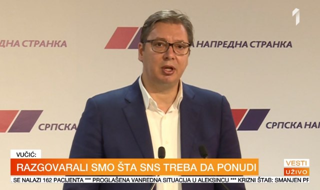 Vučić: Postoje četiri moguće opcije za koaliciju, imam neka imena u glavi za ministre