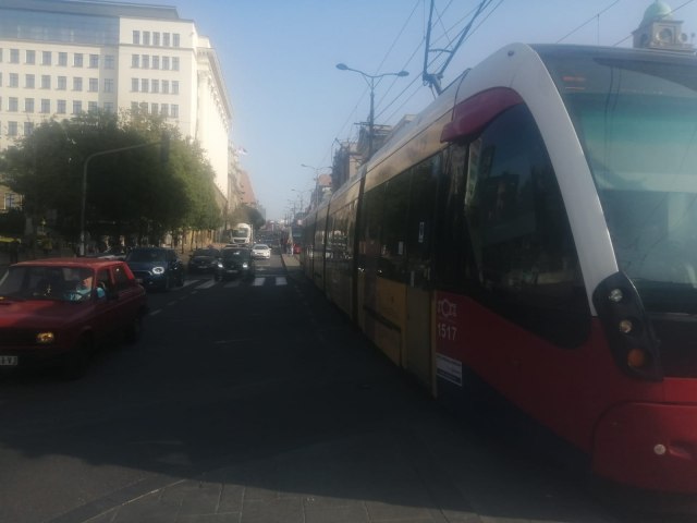 Sudar u Beogradu izazvao saobraćajni kolaps: Tramvaji u kolonama FOTO