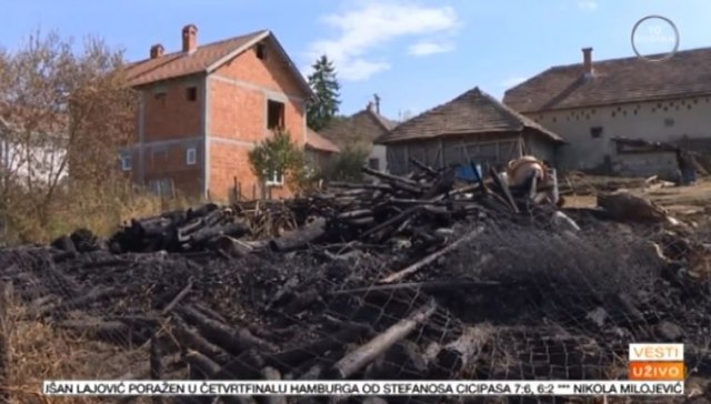 Požar u selu Rabenovac: 