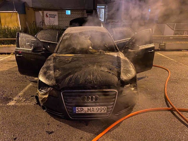 Zapaljen automobil Dragana Antića: Znam ko stoji iza ovoga FOTO