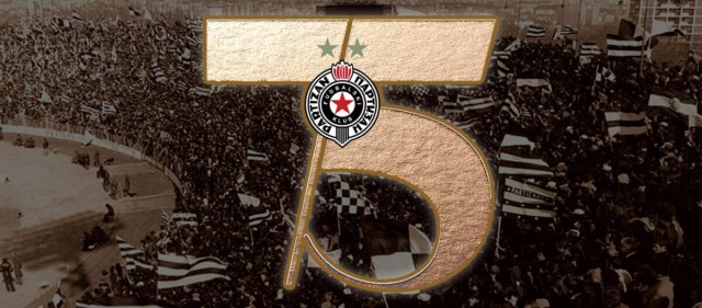 Partizan slavi 75. roðendan