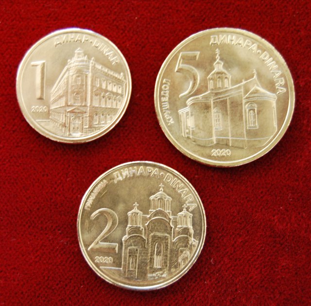 Nemojte se iznenaditi: Stižu nove kovanice od 1, 2 i 5 dinara FOTO