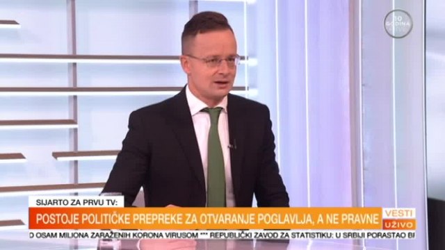 Sijarto ekskluzivno za TV Prva: Sramota je za EU što nije otvorila poglavlja za Srbiju VIDEO