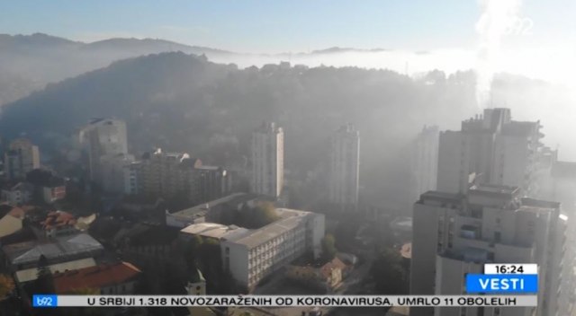 Vazduh zagađen u više gradova Srbije VIDEO