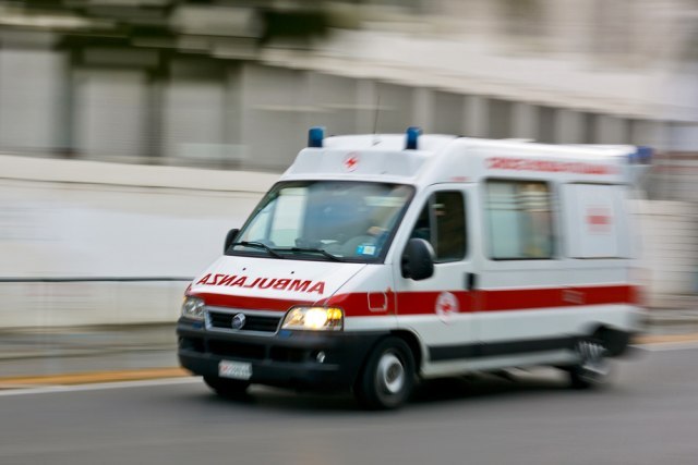 The ambulance transported patients all night long