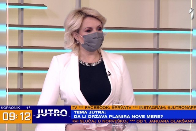 Dr Kisić Tepavčević: No new measures needed, if everyone wore masks and kept distance