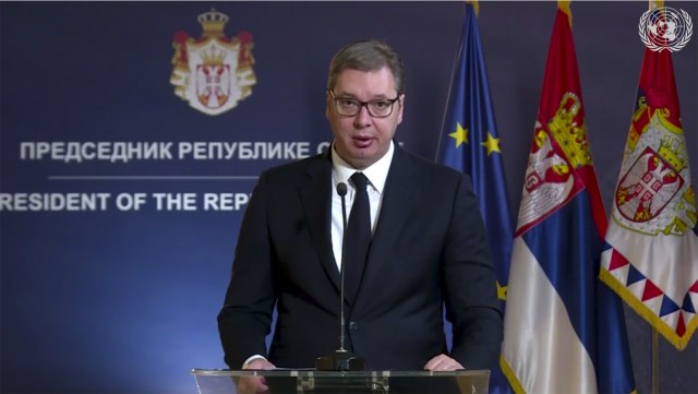 Vučić u UN: Za ravnopravan pristup svih vakcinama i terapiji
