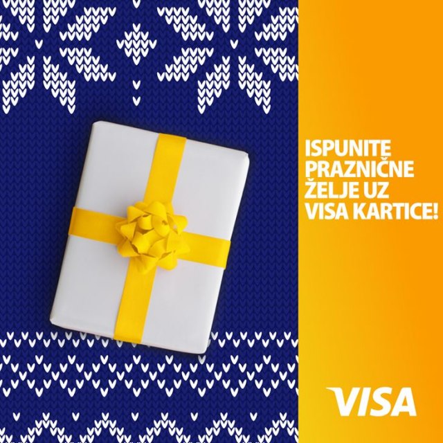 Obradujte sebe i najmilije za Božić i Srpsku novu godinu: Ispunite želje uz Visa kartice!