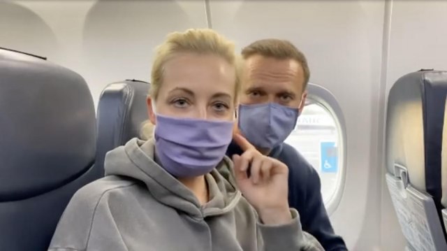Navaljni na putu za Rusiju: 