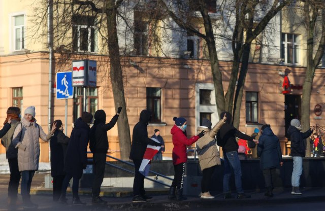 Beloruska policija uhapsila oko 100 demonstranata na prvom ovogodišnjem protestu