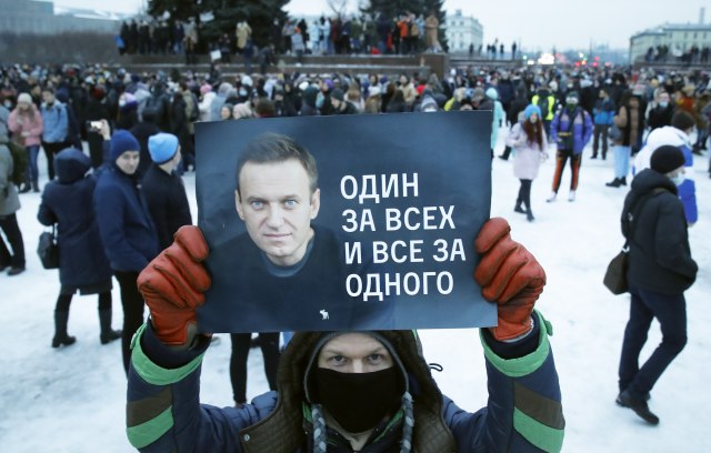 rusija navaljni protesti
Foto: Tanjug/AP Photo/Dmitri Lovetsky