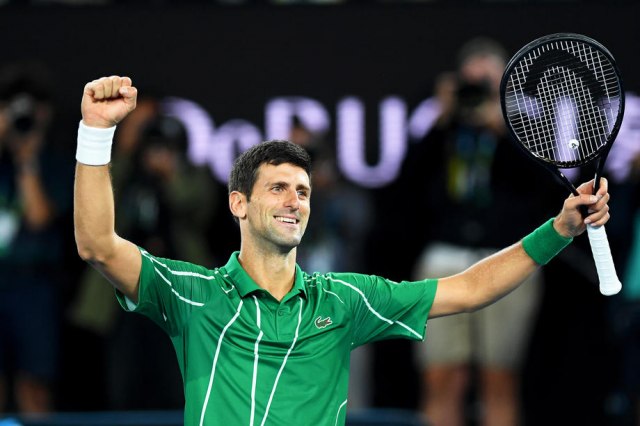 Novak u zelenoj majici na Australijan openu FOTO