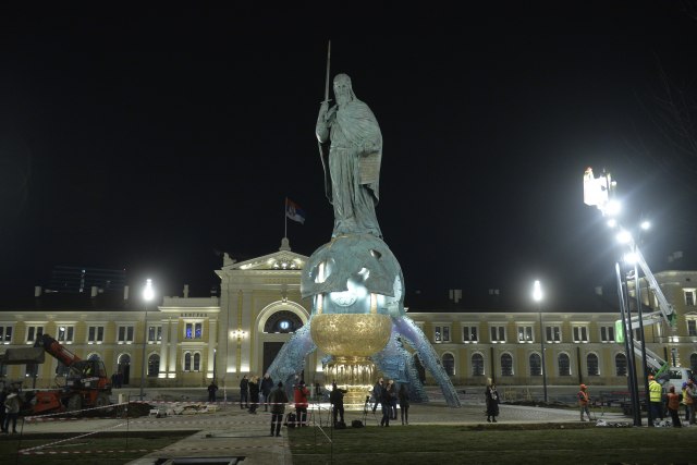 Kako se gradio spomenik Stefanu Nemanji? VIDEO/FOTO