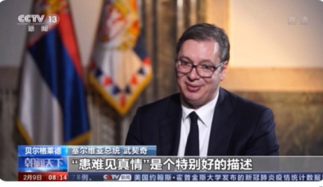 Vučić for Chinese media: A friend in need is a friend indeed PHOTO