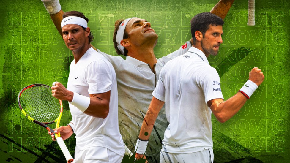 Novak Đoković, Rafael Nadal, Rodžer Federer: 