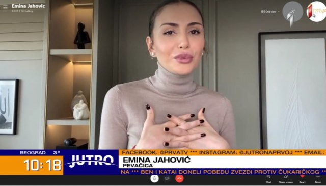 Emina Jahoviæ: "Greška je što nisam verovala u ozbiljnost koronavirusa" VIDEO