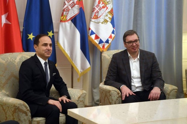 Odlazeći ambasador Turske kod Vučića FOTO
