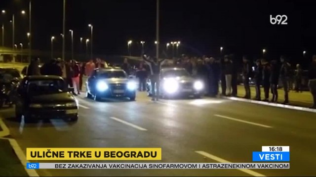Nelegalna ulična trka usred Beograda; MUP: Prijavljeno je VIDEO