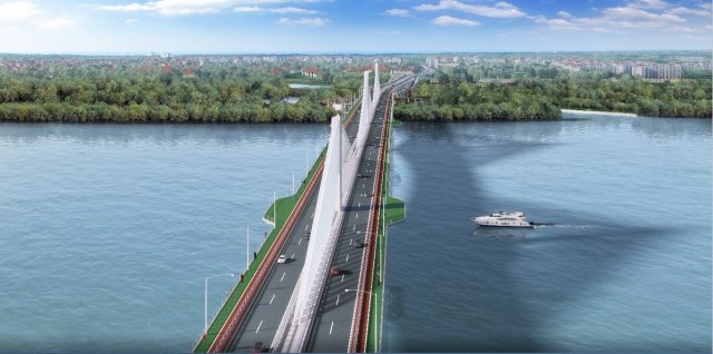 Pogledajte kako æe izgledati novi most preko Dunava FOTO